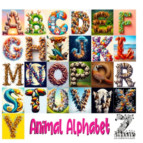 The Animal Alphabet Book: 26 Animals Spell Out The Letters Of The Alphabet (Children's Picture Books)